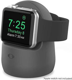 iWatch Stand Silicone Charging Dock Holder Accessories for Apple Watch Series SE65432144424038mm Supports Nightstand ModeAdapters NOT IncludedDark Gray