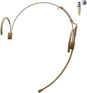 Pro Earhook Headset Headworn Omnidirectional Microphone  MICJ 060 Compatible with AKG Samson Wireless Transmitter Mini XLR TA3F Plug