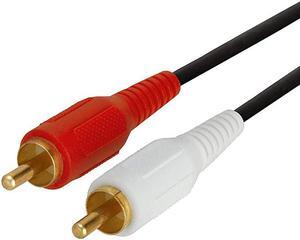 2 RCA Male to 2 RCA Male Stereo Audio Cable Double RCA Stereo CableCord Gold Plated for Home Theater HDTV AV Receivers Amplifiers Gaming Consoles HiFi Systems RCA Cable 25 FT