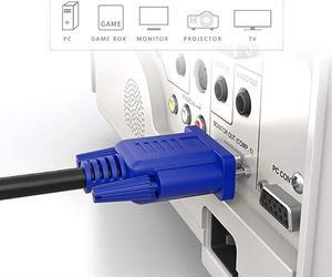 VGA to VGA Monitor Cable HD15 Male to Male for TV Computer Projector 15 Feet