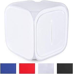Photo Studio Light Box 20 inches50cm Shooting Light Tent Adjustable Brightness Foldable Portable Professional Booth Table Top Photography Lighting Kit 120 LED Lights 4 Colors Backdrops