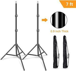 7 Feet Photography Photo Studio Tripod Light Stands for Softbox Umbrella Video Shooting Reflector Portable Carry Case Include 2 Pack
