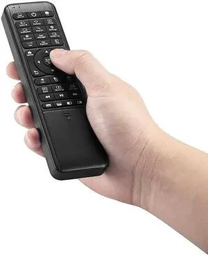 W10 GYRO Air TV RemoteQWERTY Keyboard Fly Mouse for Win 10 LED Backlit Keyboard Mini PC Controller 6Axis Gyro wLearning Remote Control Function