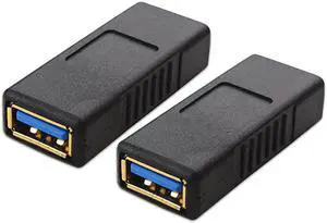 2Pack USB 30 Coupler USB Female to Female Adapter Gender Changer