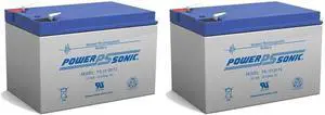 Power Sonic 12V 12Ah Replacement Battery PS-12120F2 PS-12120 F2,12V 12AH EA. - 2 Pack