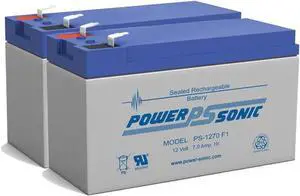 Power Sonic PS-1270-12V 7AH SLA Battery - Pack of 2