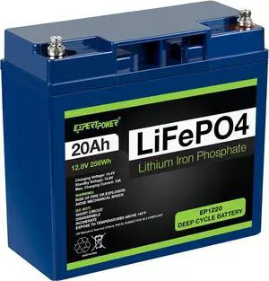 12V 20Ah Lithium LiFePO4 Deep Cycle Rechargeable Battery | 2500-7000 Life Cycles & 10-Year lifetime | Built-in BMS | Perfect for RV, Solar, Marine, Overland, Off-Grid Applications