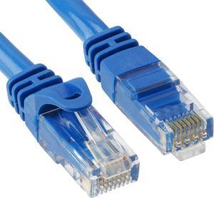 Cmple - High Speed Cat 6 Cable - 10 Gbps Network Cable, Cat6 Ethernet LAN, Gold Plated RJ45 Connectors - 100 Feet Blue