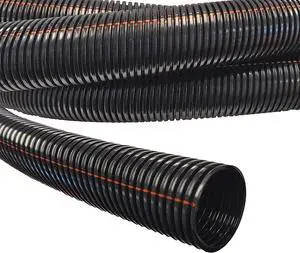 UV Rated Flame Retardant Wire Loom Black Nylon Split Tubing Cable Hose - 25 Feet