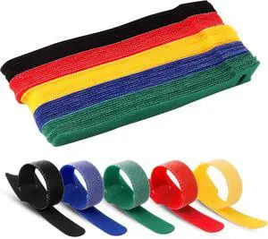6 Inch Length Reusable Hook and Loop Cable Ties Strong &Microfiber fastening cloth, Adjustable Fastener Cable Strap Hook and Loop Cord Ties 6 Inch Length Reusable Hook and Loop Cable Ties Strong &Microfiber fastening cloth, Adjustable Fastener Cable Strap Hook and Loop Cord Ties