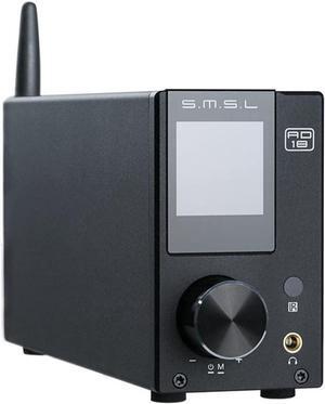 AD18 Audio HiFi Stereo Amplifier with Bluetooth 4.2 Supports Apt-X,USB DSP Full Digital Power Amplifier 2.1 Small 80Wx2 Class D Amplifier with Subwoofer Output