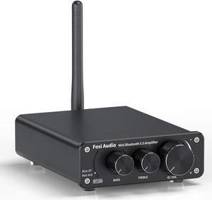 Fosi Audio BT10A Bluetooth 5.0 Stereo Audio Amplifier Receiver 2 Channel Class D Mini Hi-Fi Integrated Amp for Home Passive Speakers 50W x 2 TPA3116