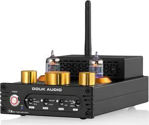 HiFi Stereo Bluetooth 5.0 Vacuum Tube Amplifier MM Phono Amp for Turnts 320W