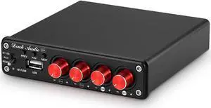 HiFi Bluetooth 5.0 Digital Power Amplifier Stereo 2/4 Channel Audio Amp 50W x 4