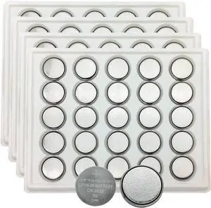 ECR2032 3V Lithium Coin Cell Battery CR2032 (100 Pack)