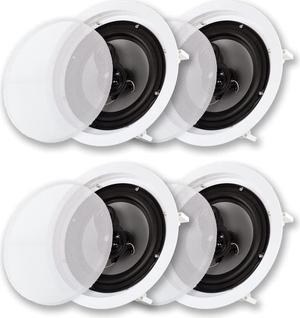 Acoustic Audio CS-IC83 in Ceiling 8" Speaker 2 Pair Pack 3 Way Home Theater 1400 Watt
