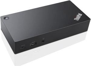 Lenovo ThinkPad USB-C UltraDock with 90W 2 Prong AC Adapter (40A90090US, USA Retail Packaged)