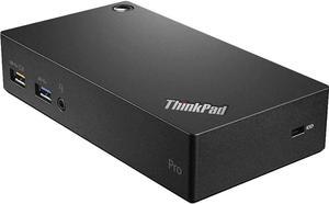 Lenovo ThinkPad USB 3.0 Pro Dock (40A70045US) 45W AC Adapter with 2 Pin Power Cord Included, Item Does Not Charge The Laptop Or Tablet When Attached