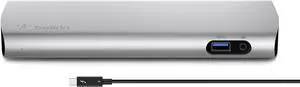 Belkin Thunderbolt 3 Dock w/ 2.6ft Thunderbolt 3 Cable (Thunderbolt Dock for MacBook Pro models from 2016 or later, includes the 2018 version), Dual 4K @60Hz, 40Gbps Data Transfer Speeds)
