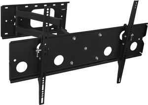 MountIt Articulating TV Wall Mount LowProfile Full Motion Design for 32  60 inch Screen LCD LED 4K Flat Panel Screen TVs 175 lb Weight Capacity Black MI326B