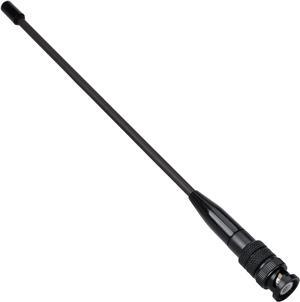HYS Dual Band Telescopic/Rod Soft Antenna VHF/UHF BNC (8inch)-(14inch) 2M/70CM Antenna for Vertex HR146, HX300, HX320, HX400 Walkie Talkie