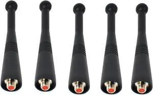 HYS 800MHz (806-941MHz) Stubby Antenna for Motorola 8505241U06 XTS2500 XTS3000 XTS3500 HT1000 MTX838 MTX960 MTS2000 Ham Radio (Pack of 5)