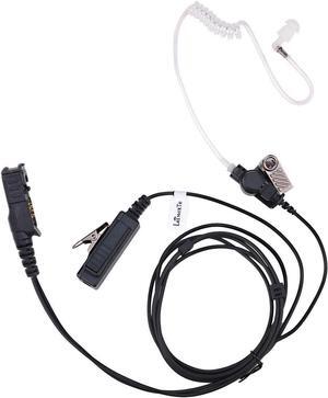 XPR 3500e 3300e Earpiece for Motorola Radio XPR3500 XPR3000 XPR3300 with Mic PTT XPR 3300 3500 3300e 3500e Walkie Talkie Headset Security Acoustic Tube Surveillance Headphone (1 PCS)