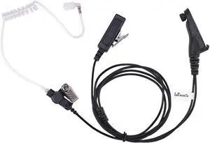 LEIMAXTE XPR 7550 XPR 7550e APX 6000 APX 4000 XPR 6350 6550 7350e 7580e Earpiece Headset for Motorola Radio with Acoustic Tube and PTT Mic