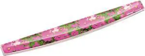 Fellowes Photo Gel Keyboard Wrist Rest with Microban Protection, Pink Flowers (9179101)