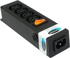 Conntek 55705 Power Strip 250 Volt 7-1/2-Inch Housing IEC C14 Inlet to 4 IEC 60320 C13 Receptacles Sheet F Computer/Server