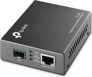 MC220L | Gigabit SFP to RJ45 Fiber Media Converter | Fiber to Ethernet Converter | Plug and Play | Durable Metal Casing | Versatile Compatibility | Auto-Negotiation | UL Certified