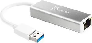 j5create USB 3.0 to RJ45 Gigabit Ethernet Adapter, 10/100/1000 Ethernet LAN Network Adapter for Mac, Windows 11/10/8.1/7, Chrome OS, Desktop, Laptop (JUE130) j5create USB 3.0 to RJ45 Gigabit Ethernet Adapter, 10/100/1000 Ethernet LAN Network Adapter for Mac, Windows 11/10/8.1/7, Chrome OS, Desktop, Laptop (JUE130)