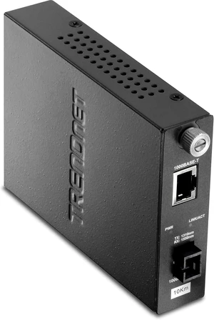 TRENDnet Intelligent 1000Base-T to 1000Base-LX Dual Wavelength Single Mode SC Fiber Media Converter (10km/6.2miles) Fiber to Ethernet Converter, Fiber Port, RJ-45, Lifetime Protection, TFC-1000S10D3 TRENDnet Intelligent 1000Base-T to 1000Base-LX Dual Wavelength Single Mode SC Fiber Media Converter (10km/6.2miles) Fiber to Ethernet Converter, Fiber Port, RJ-45, Lifetime Protection, TFC-1000S10D3