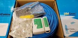 UbiGear CAT6 500 FT UTP Network Cable + Network/Phone Tester + RJ11/RJ12/RJ22/RJ45 Crimp Crimper +100 RJ45 CAT6 Connector Plug Network Tool Kits (CAT6Kits500FT)