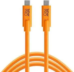 TetherPro USB-C to USB-C 3 (0.9m), High-Visibility Orange