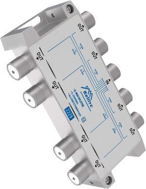8 Way Coaxial Cable Splitter 5-2500MHz Work with Satellite TV CATV Antenna System and MoCA Configurations (Sliver-8 Way)