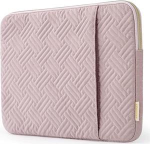 Laptop Sleeve Bag Compatible with MacBook Air/Pro 13-13.3 inch Notebook Compatible with MacBook Pro 14 Inch MacBook Air M2 Sleeve 13 Inch Repellent Protective Case with Pocket Pink