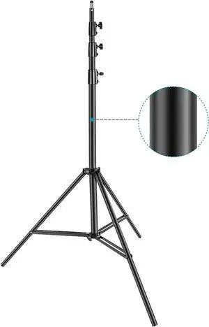 Neewer Heavy Duty Light Stand, Aluminum Alloy 13ft/4m Adjustable Photography Tripod Stand with Built-in Spring Cushion and 1/4 Screw for Studio LED Light, DSLR Camera, Max Load: 22lb/10kg - Black