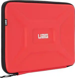 UAG Large Sleeve for 15-inch Computers [Magma] Rugged Tactile Grip Weatherproof Protective Slim Secure Laptop/Tablet Sleeve