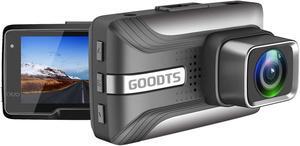 Dash Cam Front 1080P FHD, GOODTS Car Camera with 2.45 Inch Screen, Mini Dash Camera for Cars, Dashboard Camera with 170° Wide Angle, G-Sensor, Parking Monitor, Loop Recording