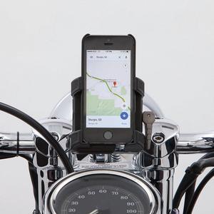 Ciro 50315 Handlebar Mount Smartphone/GPS Holder With Charger (Black Handlebar Mount Smartphone/Gps Holder Without Charger , Includes 1-1/4" Handlebar Mount)