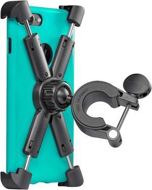 Motorcycle, Bicycle, & Scooter Phone Mount - Reliable Handlebar Phone Holder for Any Smartphone (iPhone 14, Galaxy S22) - Makes Your Bike Rides Safer