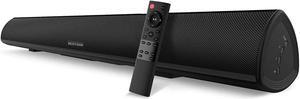 100Watt 40 Inch Soundbar, BESTISAN Sound Bar Wireless and Wired Audio Bluetooth 5.0 TV Speakers with HDMI-ARC Function (2023 Beef UP Version, DSP Audio, Bass Adjustable, Wall Mountable)
