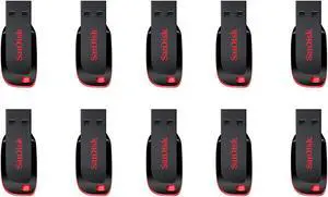 8GB Cruzer Blade USB 2.0 Flash Memory Drive SDCZ50-008G (10 Pack) 8GB Cruzer Blade USB 2.0 Flash Memory Drive SDCZ50-008G (10 Pack)