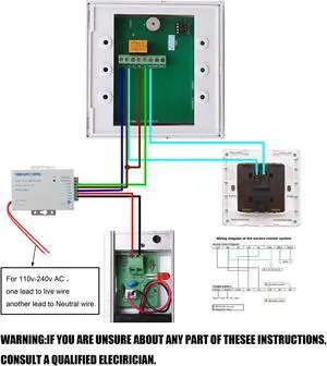 RFID Door Access Control System Kit 280kg Electric Magnetic Lock | 620LB Holding Force, 110-240V AC to 12VDC 3A 36W Power, Keypad & 10 Key Fobs, Exit Button, Home Office Use, Easy Installation RFID Door Access Control System Kit 280kg Electric Magnetic Lock | 620LB Holding Force, 110-240V AC to 12VDC 3A 36W Power, Keypad & 10 Key Fobs, Exit Button, Home Office Use, Easy Installation