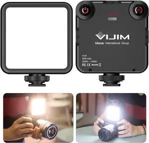 ULANZI VL-81 3000mAh Bi-Color LED Video Light w Softbox - 3200K-5600K+CRI95 Rechargeable Camera Light, 3 Cold Shoe Mount for DSLR/GoPro/Sony/Canon/iPhone, Vlog Filming TikTok Live & Photography