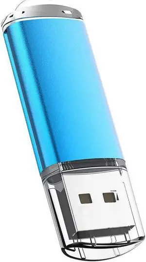 USB Flash Drive 32GB Thumb Drive 2.0 High Speed Memory Stick Jump/ Zip/ Pen Drive Blue 32 GB