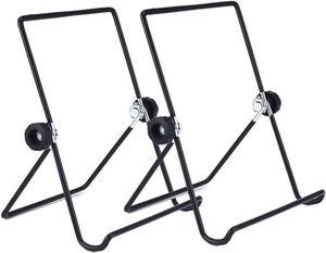 Tablet Stand Portable Foldable Tablets Multi-Angle Non-Slip Adjustable Metal Holder Cradle Fit for 9-12.9 inch Tablet PC Pad (2 Pack)