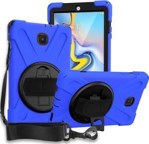 Galaxy Tab A 8.0 Case, 2018/2019 T387, Shockproof Heavy Duty Full-Body Protection Shield Cover for Samsung Galaxy Tab A 8.0 SM-T387 (Blue)