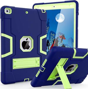 Case for ipad 9th Generation/iPad 8th Generation/iPad 7th Generation, Slim Heavy Duty Shockproof Rugged Protective Case with Built-in Stand for iPad 10.2 inch 2021/2020/2019, Navy Blue